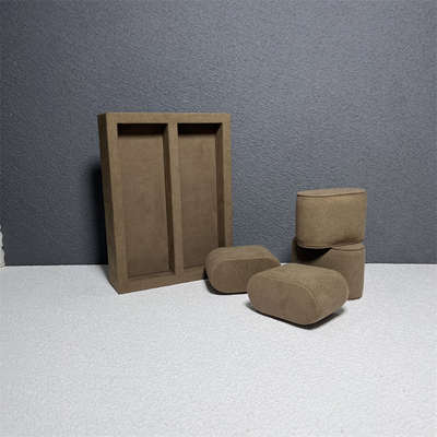Warna Kopi 12 Slot Microfiber Tampilan Jam Tangan Perhiasan Organizer Mewah