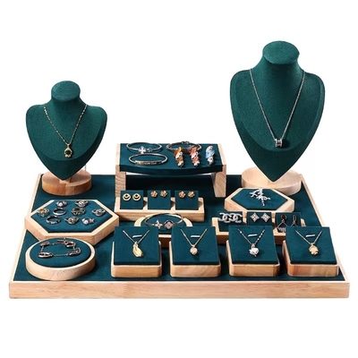 Set Tampilan Perhiasan Kayu Mewah