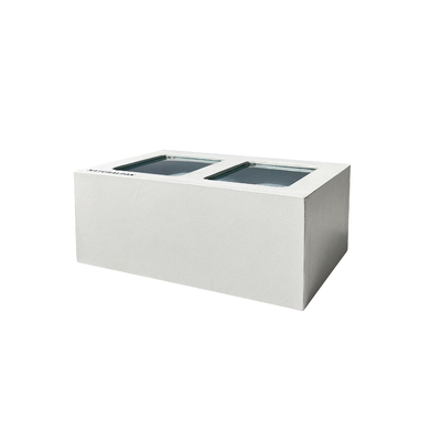 PU Watch Box Gift Packaging Gumpalan Sutra Di Dalam Kotak Jam Permukaan Kulit Dengan Bantal