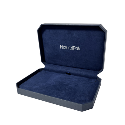 Ortagonal High End Suede Kemasan Kotak untuk Cincin Anting-Anting Liontin Gelang Kalung Perhiasan