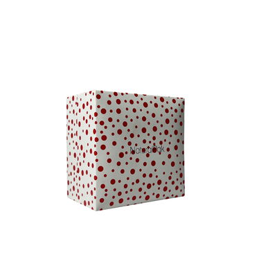 Kotak Kemasan Jam Tangan Polka Dot, Kemasan Hadiah Karton Angkat Dua Potong
