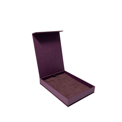 Dark Purple Magnet Paper Cardboard Watch Box Personalized Magnetic Gift Box