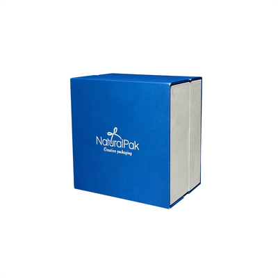 Sapphire Blue Plastic Luxury Watch Packaging Box Kotak Perhiasan Untuk Kalung Dan Anting