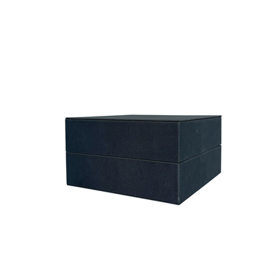 Kotak Kemasan Jam Tangan Kayu Cream PU Embossed Logo Watch Box Untuk Pria