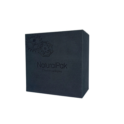 Kotak Kemasan Jam Tangan Kayu Cream PU Embossed Logo Watch Box Untuk Pria