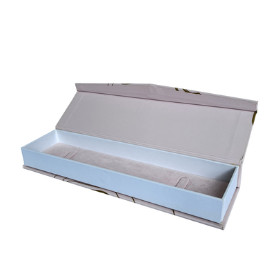 ROHS Magnetic Closure Jewelry Box Artistik Dicetak Kotak Kemasan Lipat