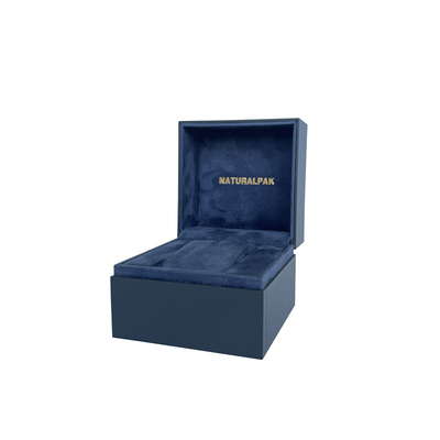92 * 92 * 75mm Kotak Kemasan Jam Tangan Clamshell Persegi Dengan Bantal