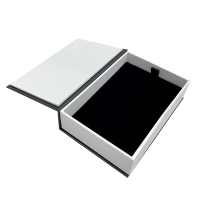 Square Corner Luxury Earring Gift Box Gaya Sastra Kotak Hadiah Magnetik Lipat