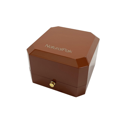 Octagon Shape Spray Painted Kotak Perhiasan Mewah Untuk Cincin