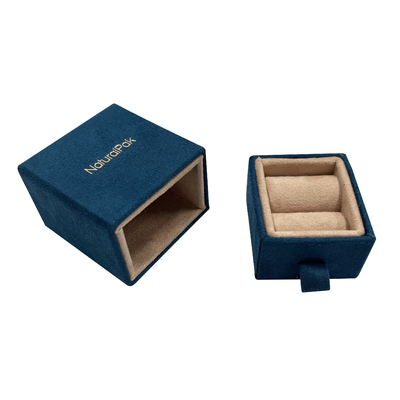 High End Suede Laci Perhiasan Kotak Kemasan Untuk Cincin Anting Liontin Bangle Gelang
