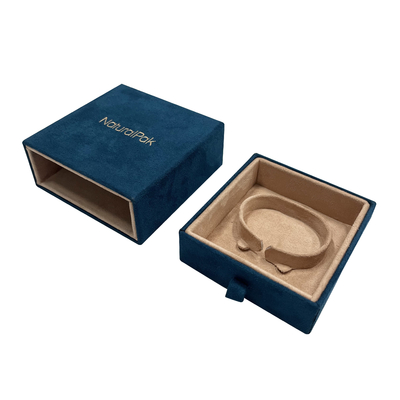 High End Suede Laci Perhiasan Kotak Kemasan Untuk Cincin Anting Liontin Bangle Gelang