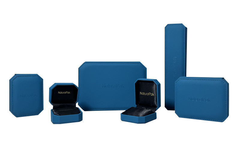 SMATA FSC Kotak Kemasan Perhiasan Mewah Oktagonal High End Suede Gift Box